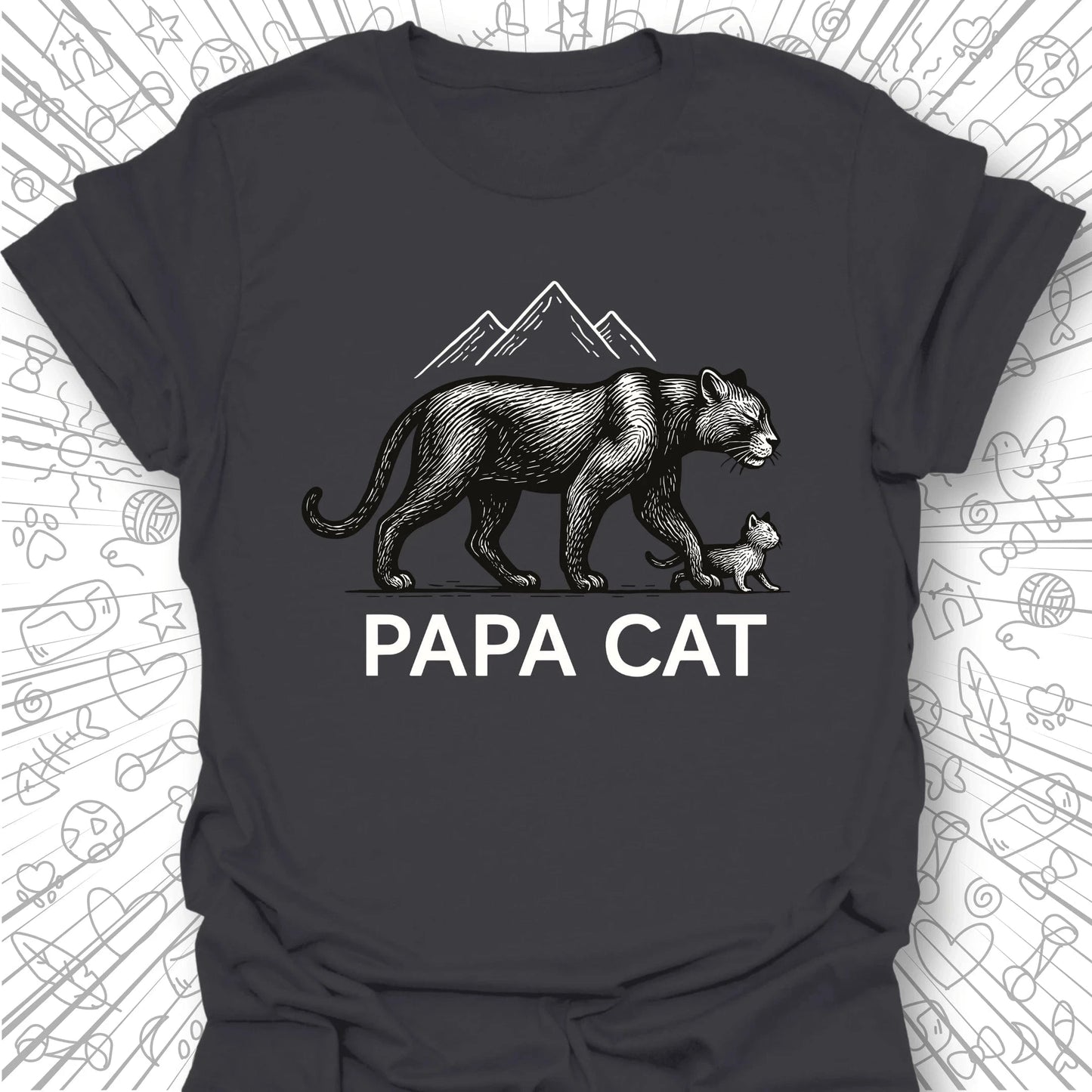 Papa Cat T-Shirt