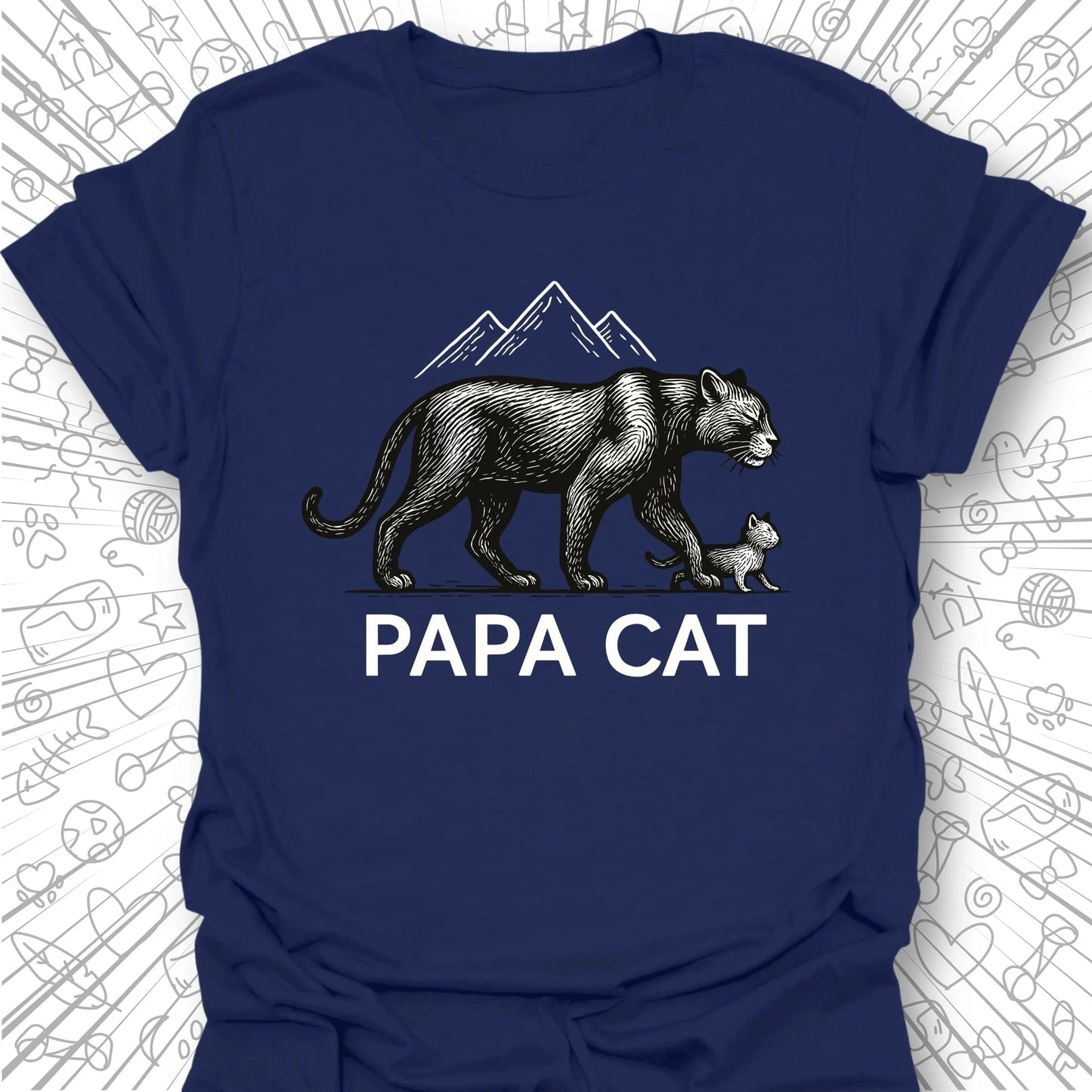 Papa Cat T-Shirt