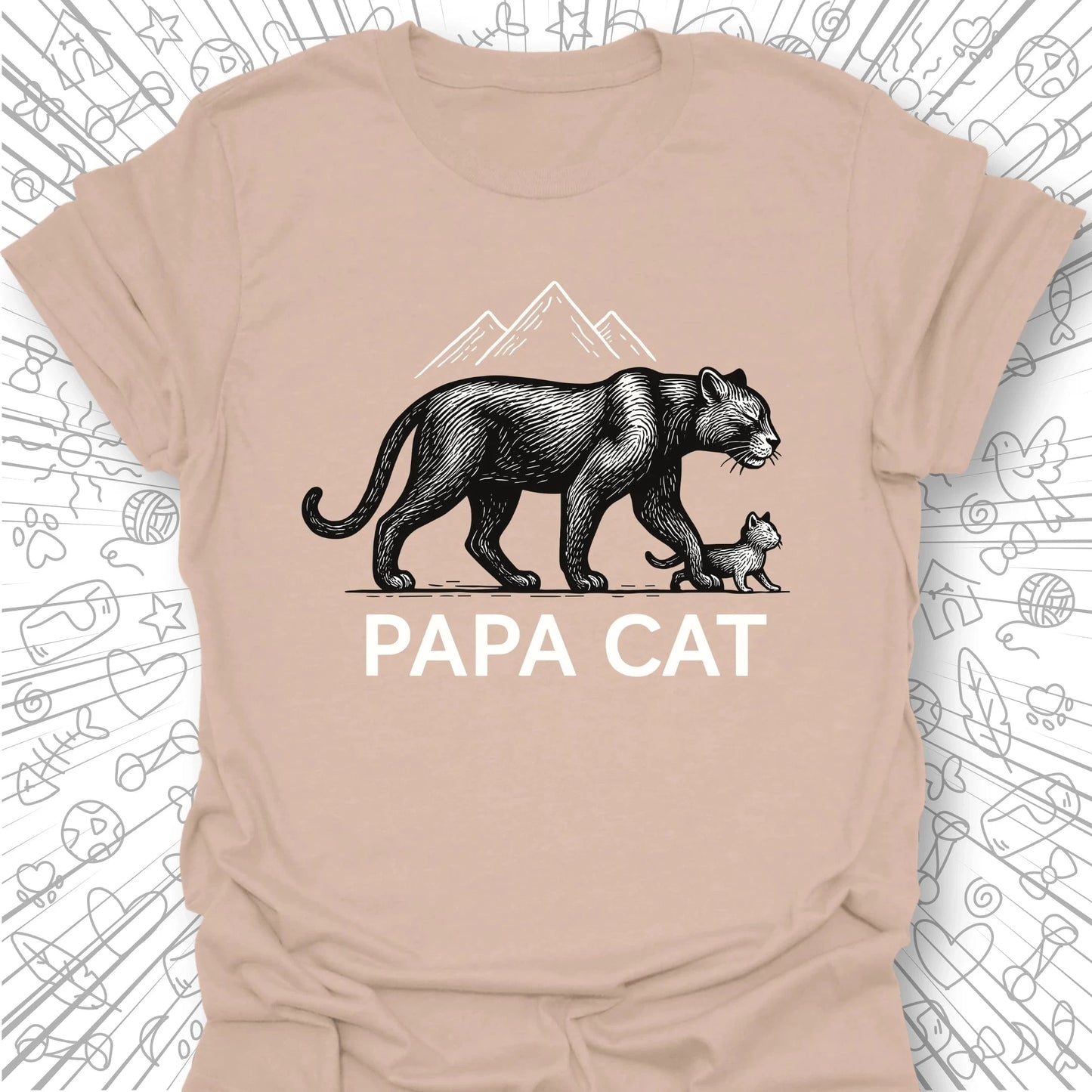 Papa Cat T-Shirt