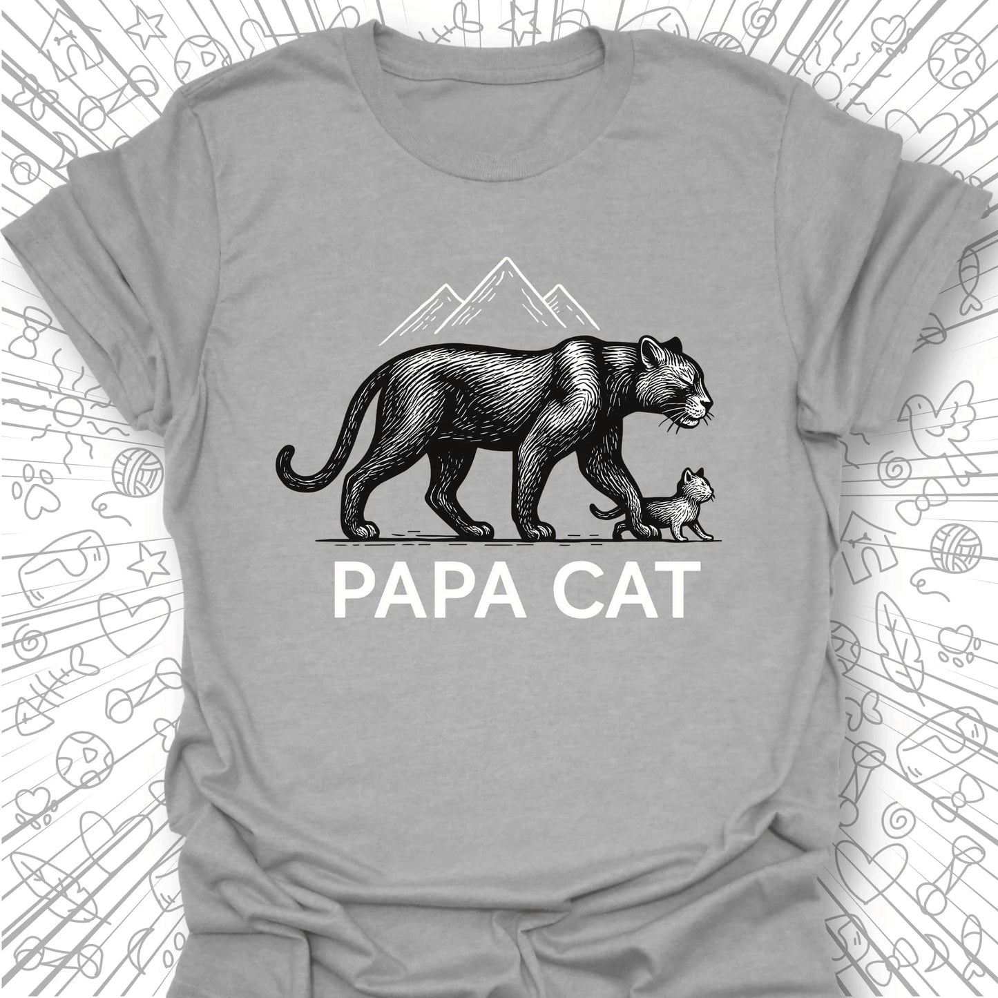 Papa Cat T-Shirt