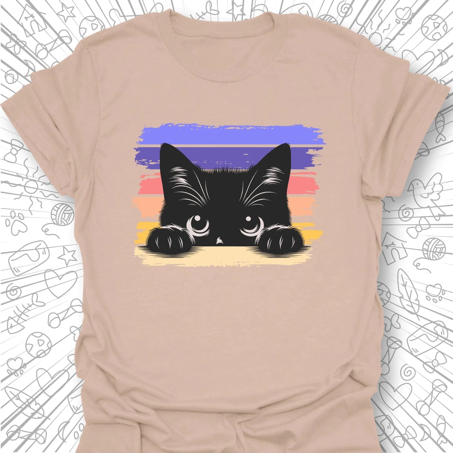 Peeking Cat T-Shirt