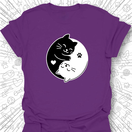 Ying Yang Cat T-Shirt